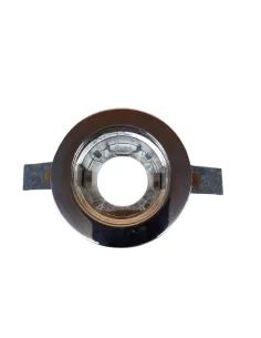 Spot encastré laser rond fixe Iguzzini, finition chromée, 50 W, 12 V, culot GU5, 3 x 75 x 113 mm, référence 8002 010 0